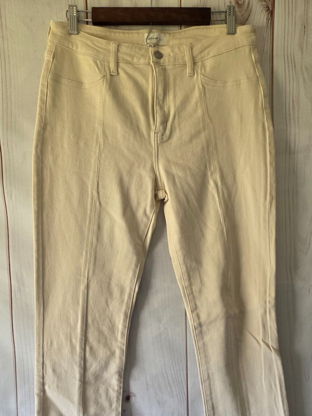 KanCan Classic 5-pocket jeans, Women’s 11/29, beige/cream color, zip and button